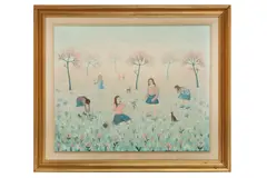 Untitled by Thérèse Pouget, oil on canvas, offered Feb 2021