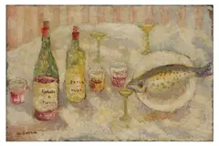 Untitled by Jean Carrau, oil on canvas, offered Feb 2021