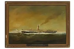 Untitled by Michael Constable, 1975, oil on board, offered Feb 2021