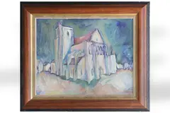 Untitled by Pierre Zucchelli, oil on canvas, offered Feb 2021