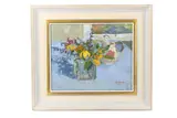 Untitled by Mary Jackson, oil on canvas, offered Feb 2021