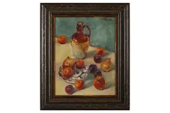Untitled by Matt Bruce, oil on board, offered Feb 2021