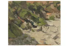 Untitled by Peter John Garrard, oil on canvas, offered Feb 2021