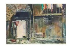 Untitled by Cai Jiangbai, ink and colour on paper, offered Feb 2021