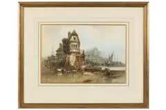 Untitled by Paul Marny, watercolour, offered Feb 2021