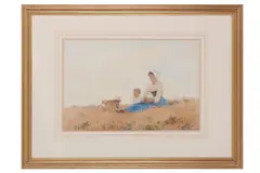 Untitled by Hector Caffieri, watercolour, offered Feb 2021
