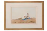Untitled by Hector Caffieri, watercolour, offered Feb 2021