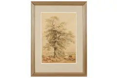 Untitled by Thomas Sidney Cooper, watercolour, offered Feb 2021