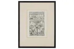 Untitled by Edward Bawden, pencil, offered Feb 2021