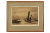 Untitled by William Lionel Wyllie, etching and drypoint, offered Feb 2021