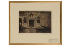 Untitled by Mortimer Menpes, etching, offered Feb 2021