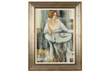 Untitled by Ludmila Curilova, oil on board, offered Feb 2021