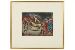 Untitled by Morris Kestelman, gouache and coloured, offered Feb 2021