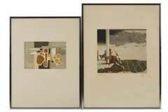 Untitled by Bernard Munch, etching and aquatint, offered Feb 2021