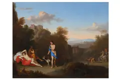 Untitled by Daniel Vertangen, oil on panel, offered Dec 2020