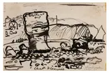 C.h., (1903-1992) by John Piper, pencil and ink, offered Dec 2020