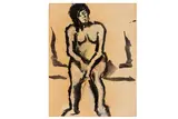 R.a. (1911-2000) by Josef Herman, ink and oil on paper, offered Dec 2020