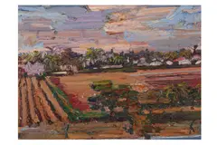 Untitled by Edward Beale, oil on board, offered Dec 2020