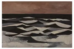 Untitled by Bernard Myers, oil on board, offered Dec 2020