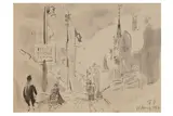R.a. (1907-1989) by Feliks Topolski, ink and wash, offered Dec 2020
