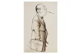 Untitled by Ronald Searle, ink and wash, offered Dec 2020