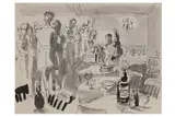 R.a. (1907-1989) by Feliks Topolski, ink and wash, offered Dec 2020