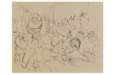 R.a. (1907-1989) by Feliks Topolski, ink, offered Dec 2020