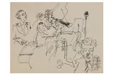 R.a. (1907-1989) by Feliks Topolski, ink, offered Dec 2020