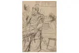 R.a. (1877-1970) by Laura Knight, charcoal, offered Dec 2020