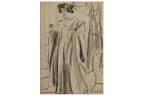 R.a. (1877-1970) by Laura Knight, charcoal, offered Dec 2020