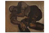 Untitled by Anthony Whishaw, oil on board, offered Dec 2020