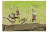 Untitled by Conroy Maddox, gouache, offered Dec 2020