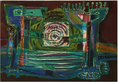 Untitled by Stefan Knapp, mixed media, offered Dec 2020