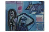 Untitled by Patrick Hayman, oil on board, offered Dec 2020