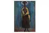 Untitled by John Melville, oil on board, offered Dec 2020