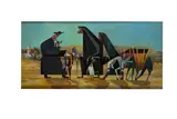 Untitled by Bernard Robinson, oil on board, offered Dec 2020