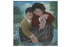 Untitled by Michael Scott, oil on canvas, offered Dec 2020