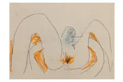 Untitled by Roger Hilton, charcoal and crayon, offered Dec 2020