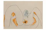 Untitled by Roger Hilton, charcoal and crayon, offered Dec 2020