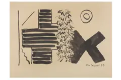 Untitled by John Edwards, ink, offered Dec 2020