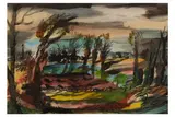 Untitled by Rowland Suddaby, ink and watercolour, offered Dec 2020