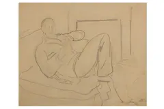 Untitled by Matthew Smith, pencil, offered Dec 2020