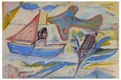 Untitled by Patrick Hayman, 1985, watercolour and gouache, offered Dec 2020