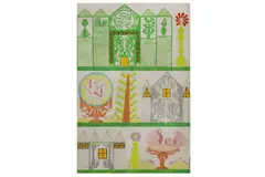 Untitled by Scottie Wilson, watercolour, offered Dec 2020