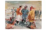 Untitled by Roland Batchelor, pencil and watercolour, offered Dec 2020