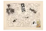 Untitled by Derek Boshier, screenprint and collage, offered Dec 2020