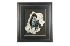 Untitled by Moss Horton, mixed media on paper, offered Dec 2020