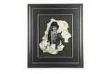 Untitled by Moss Horton, mixed media on paper, offered Dec 2020