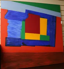 Untitled by Theodore Mendez, 1996, acrylic on canvas, sold Jul 2018