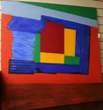 Untitled by Theodore Mendez, 1996, acrylic on canvas, sold Jul 2018